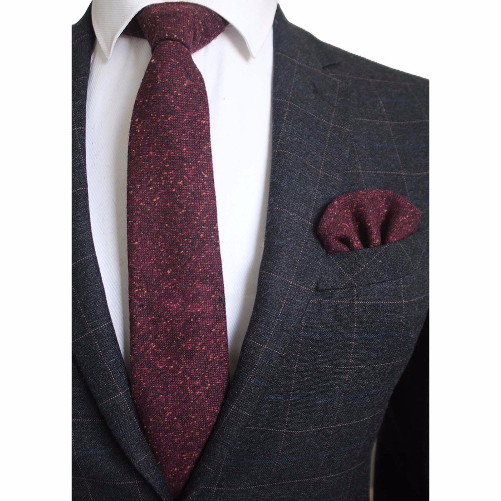 Ricnais 8cm Wool Necktie Solid - đánh giá và giá Handkerchief Cotton Men