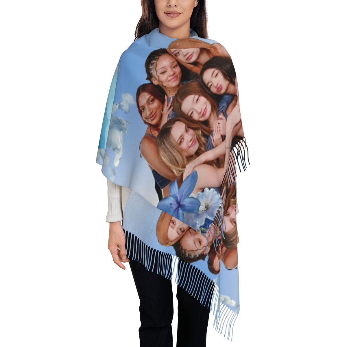 Katseye Kpop Scarf for Women W - đánh giá và giá Pashmina Wrap Large