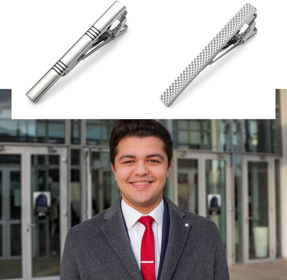 Tie Clips for Men, Classic Sty - đánh giá và giá Tie Bar Set Gift