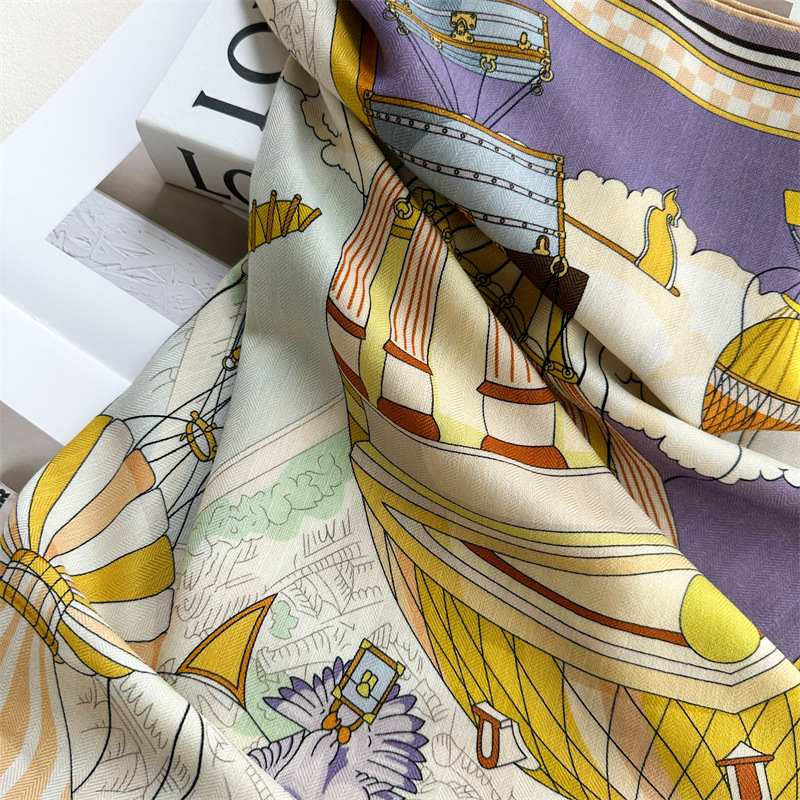 Fashion 135x135cm Silk Wool Sc - đánh giá và giá Pashmina Wrap Large
