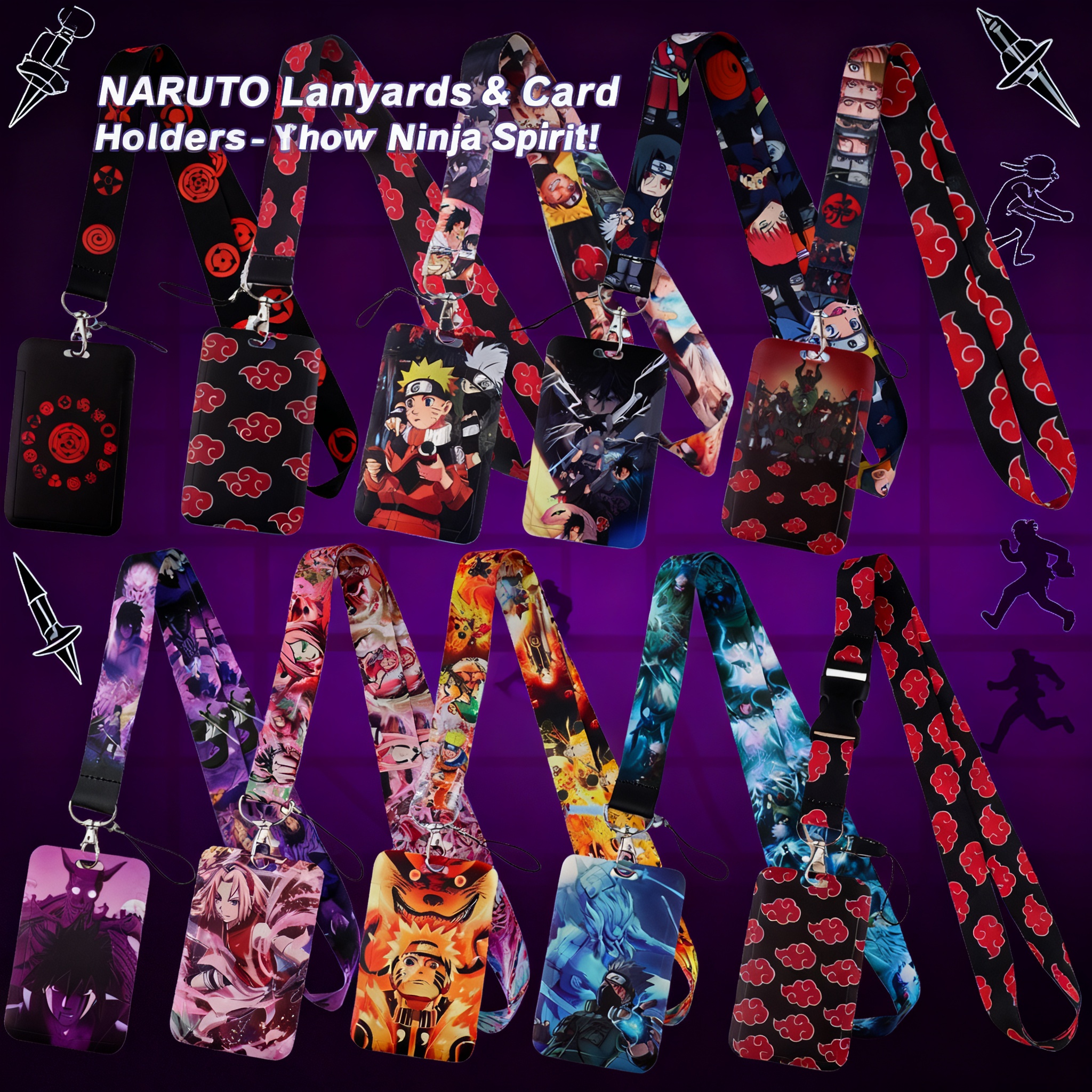 Japanese Anime Red Clouds Busi - đánh giá và giá Lanyard Badge Holder