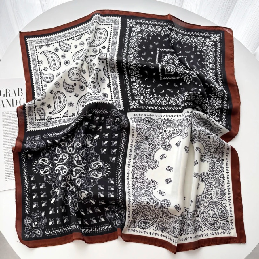 2025 Silk Shawl Square Scarf F - đánh giá và giá Bandana Cotton